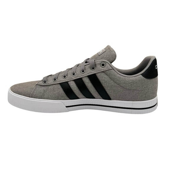 adidas Men\'s Daily 3.0 Canvas Skate‎ Sneakers Size 10.5 Gray/Black Casual Shoes main image 8